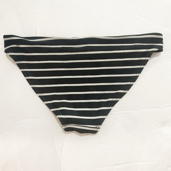 VINTAGE Victoria's Secret PINK Black Wrap Bikini Top & Aerie Striped Bottom XS - Picture 8 of 10
